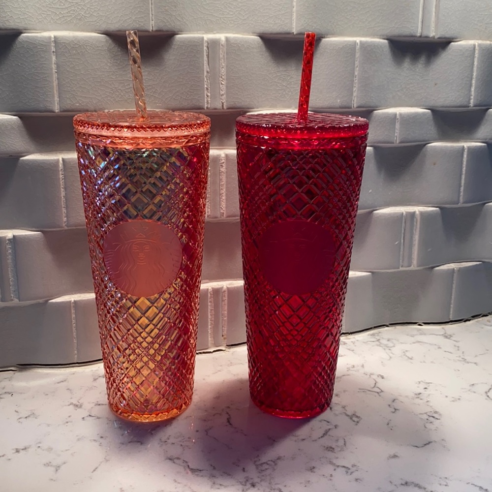 Starbucks Holiday 2021 limited edition tumbler set of 2